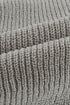 Zipper V-Neck Dropped Sleeve Hooded Solid Sweater